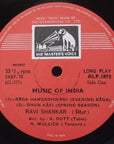 Ravi Shankar – Music Of India - Raga Hamsadhwani / Ramkali / Dhun Kafi