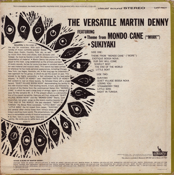 MARTIN DENNY - THE VERSATILE MARTIN DENNY