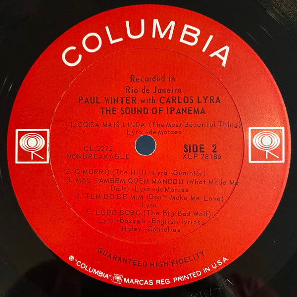 PAUL WINTER AND CARLOS LYRA - THE SOUND OF IPANEMA