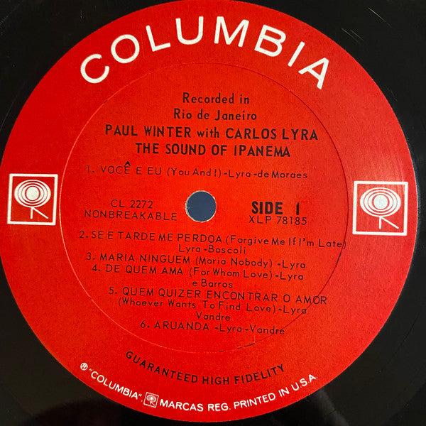 PAUL WINTER AND CARLOS LYRA - THE SOUND OF IPANEMA