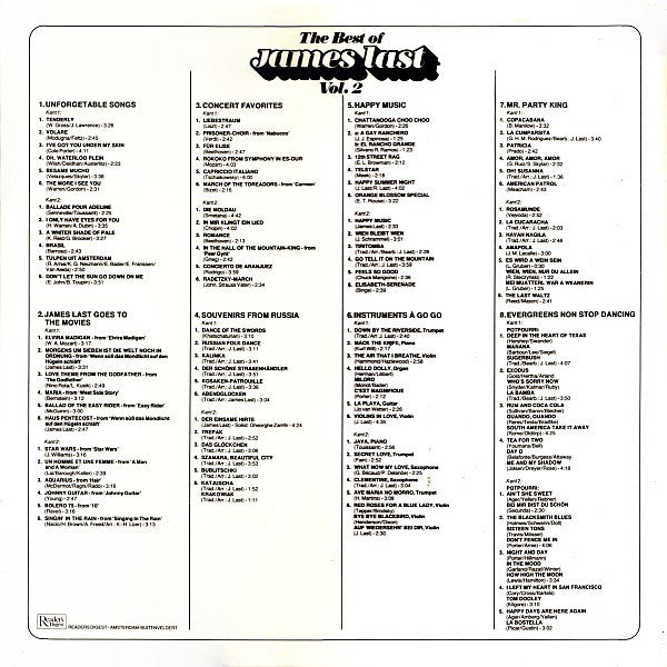 JAMES LAST 2 LP'S - THE BEST OF