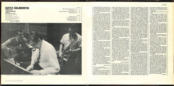 STAN GETS JOAO GILBERTO FETAURING ANTONIO CARLOS JOBIM - GETZ/GILBERTO