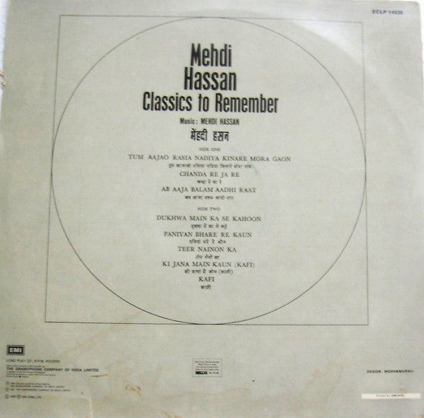 Mehdi Hassan – Classics To Remember
