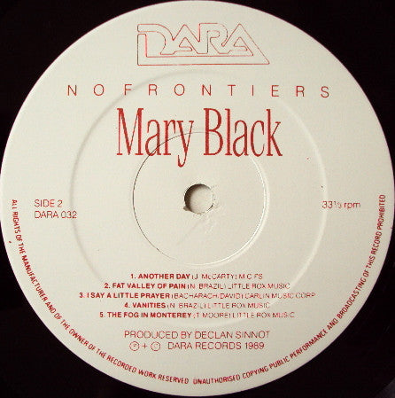 MARY BLACK - NO FRONTIERS