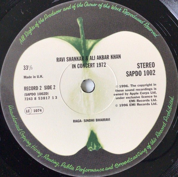 Pandit Ravi Shankar / Ustad Ali Akbar Khan with Alla Rakha – In Concert 1972