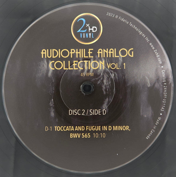 AUDIOPHILE ANALOGUE COLLECTION 2 LP'S - VOL I