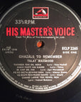 Talat Mahmood – Ghazals To Remember