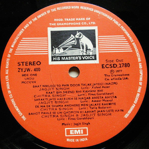 Jagjit Singh &amp; Chitra Singh* – The Unforgettables