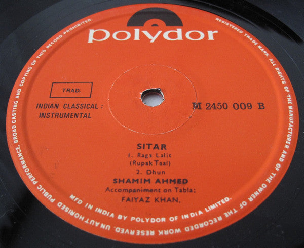 Shamim Ahmed – Sitar