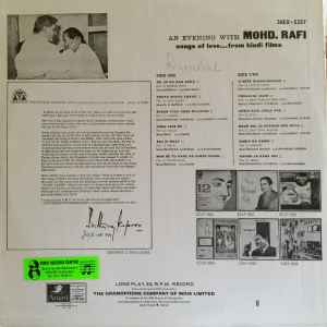 Mohd. Rafi* – An Evening With Mohd. Rafi (Songs Of Love...From Hindi Films)