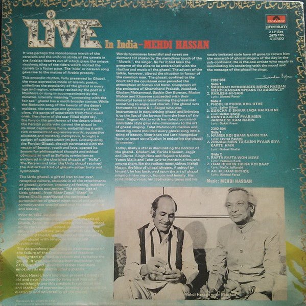 Mehdi Hassan – Live In India